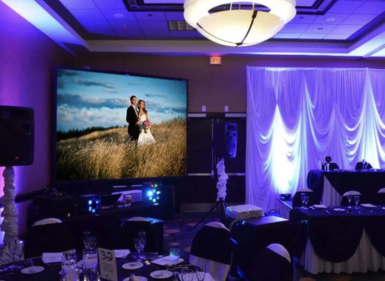 Projection vidéo le jour du mariage